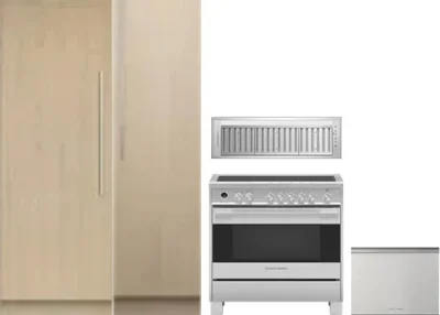 5 Piece Package Includes Refrigerator, Freezer, Range, Hood And Dishwasher